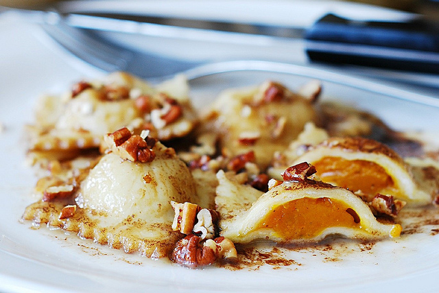 Pumpkin ravioli